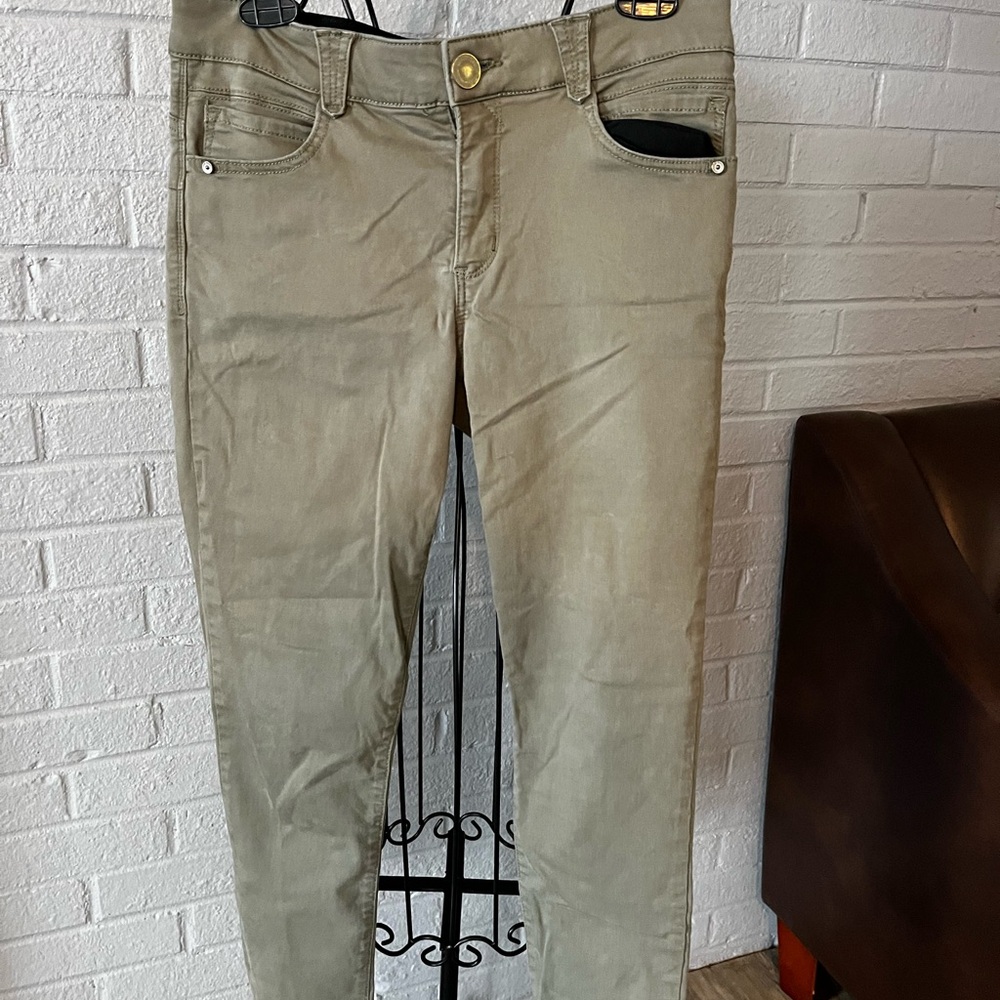 Democracy “Ab”solution Olive Army Green Jean size 8